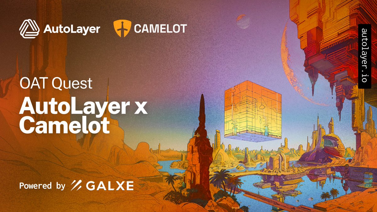 Next stop on our Galactic Journey: Camelot Castle 🏰 We will soon integrate @CamelotDEX's LRT pools and strategies into our product lineup, giving users new shiny layers of yield. Band together for this quest: app.galxe.com/quest/8GU5gwvm…