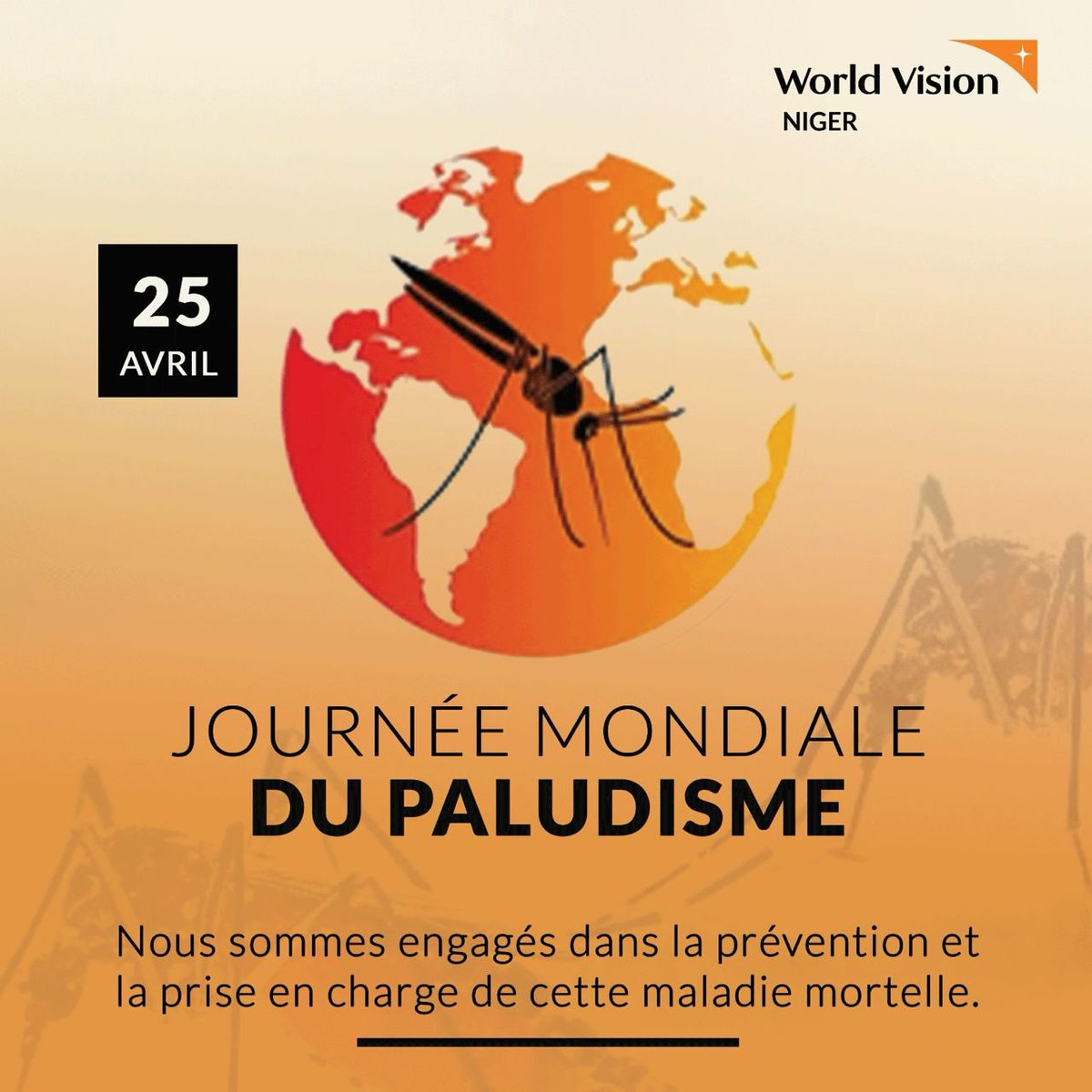 WorldVisionNe's tweet photo. Avec la communauté internationale, nous célébrons la 17ème Journée Mondiale de lutte contre le paludisme. World Vision Niger reste engagée dans la prévention et la prise en charge de cette maladie mortelle.
#WorldVisionNe
#LutteContreLePaludisme
#WorldVision https://t.co/YxOVdDnX7z