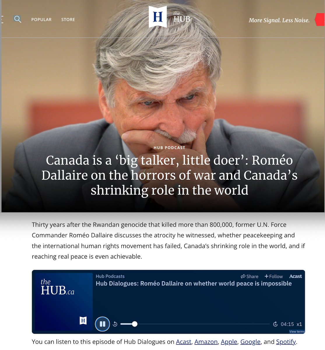 A powerful and timely deep-dive on themes in our new book The Peace: A Warrior's Journey.