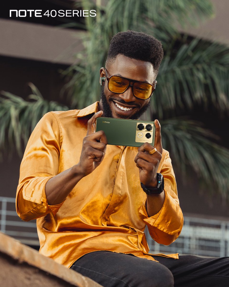 Step into the spotlight with the Infinix NOTE 40 Pro. Style that speaks volumes! 🚀
#TakeChargeWithNote40 #InfinixNote40SeriesKe