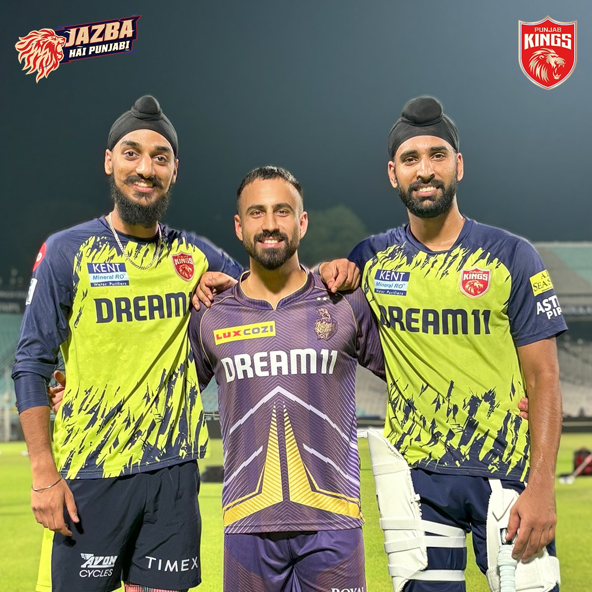 ♥️ Yaaran naal bahaaran! 💜 #SaddaPunjab #PunjabKings #JazbaHaiPunjabi #TATAIPL2024 #KKRvPBKS