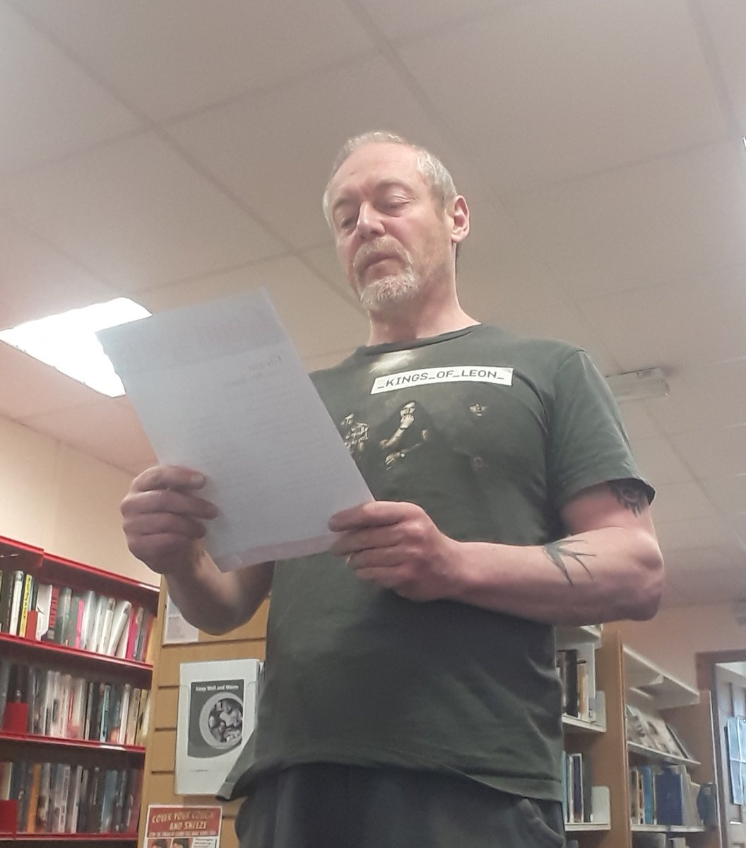 Newmarket Librarian Peter reads ‘Gleam ( i.m. Alex Higgins)’ by Patrick Moran for Poetry Day Ireland #poetrydayirl #Newmarketlibrary