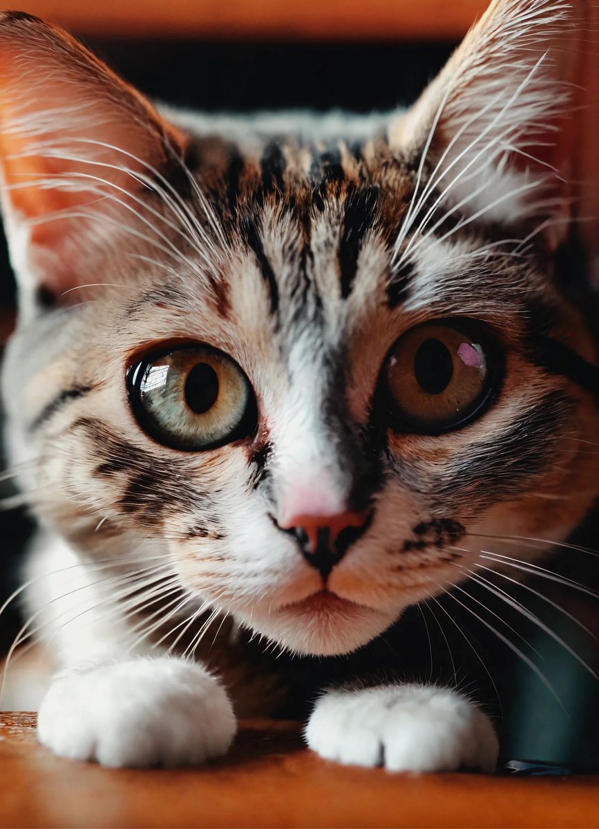 A cat that exudes cuteness in 8k #CuteCat #8KResolution #AdorableFeline #HighResolutionCuteness #FluffyKitty #CutenessOverload #UltraHDCat #KittyLove #FurryFriend