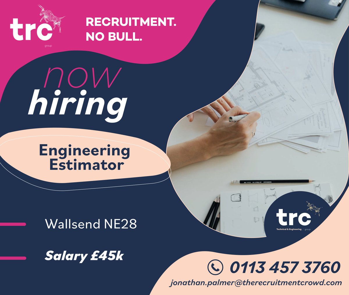 Our client is looking to recruit an Engineering Estimator based in Wallsend. Interested? Get in touch with Jonathan Palmer or see our other vacancies via our website 👉 therecruitmentcrowd.com/job-search/ #engineer #wallsendJobs #therecruitmentcrowd #nobull