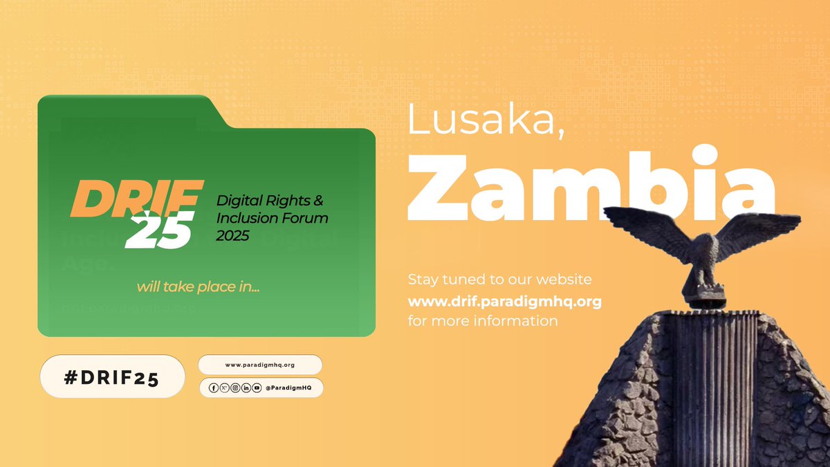 And DRIF25 is going to… Zambia! 🇿🇲 Lusaka, here we come: April 29 - May 01, 2025 #DRIF24 #DRIF25