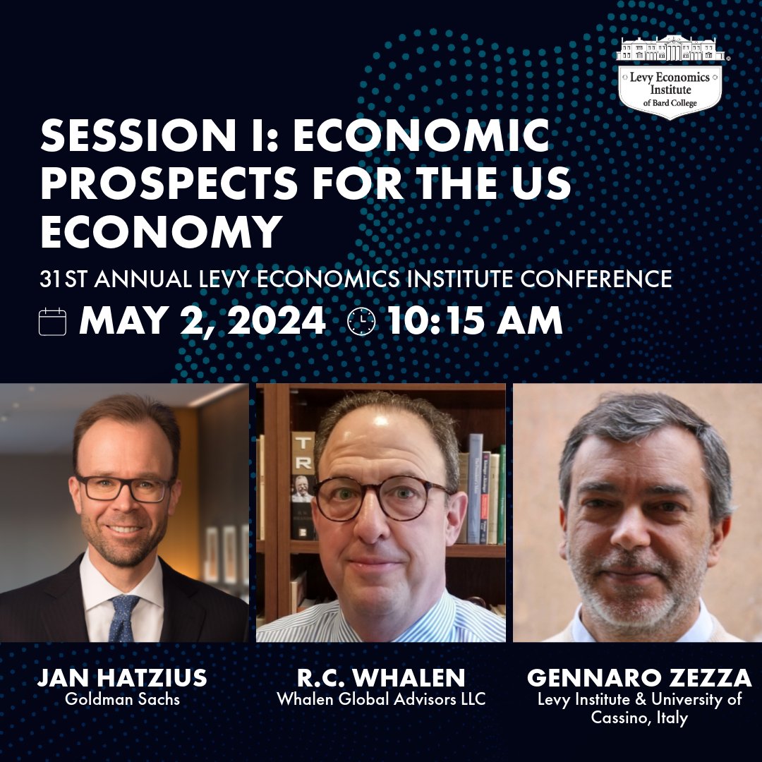 Session I starts soon! We’re starting with Economic Prospects for the U.S. Economy with Jan Hatzius, @Rcwhalen, and @GennaroZezza and moderated by @HarrietTorry of the Wall Street Journal. Tune in now. bard.zoom.us/webinar/regist…