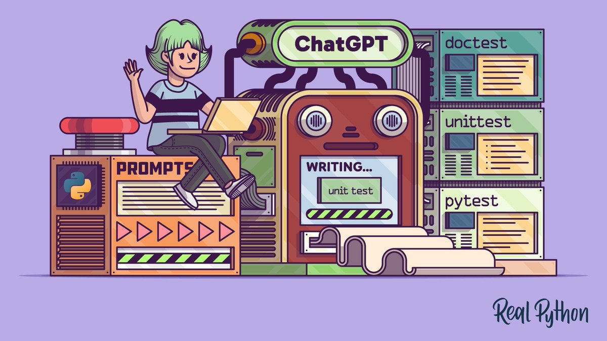 🐍📰 Write Unit Tests for Your Python Code With ChatGPT

In this tutorial, you will learn how to generate tests for your Python code using ChatGPT. You will create doctest, unittest, and pytest tests for your code by chatting with ChatGPT.

realpython.com/chatgpt-unit-t…