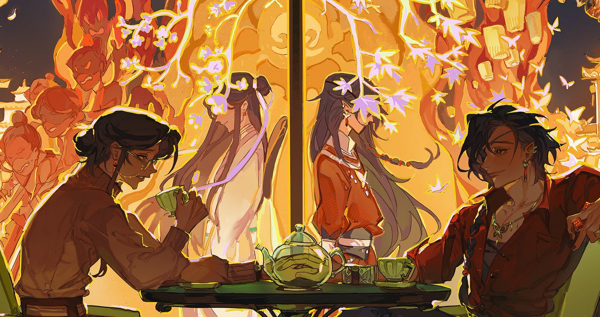 #天官赐福 #TGCF 
🍁🍁🍁
my third art in a5zina
The full art will be in the artbook. I'll let you know when pre-orders open in the future!