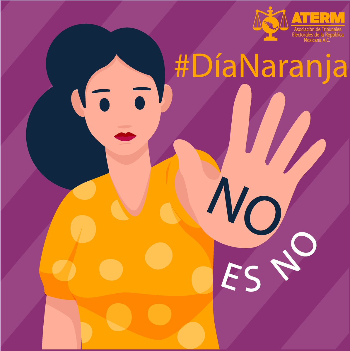 #Únete al #DíaNaranja
 La violencia en contra de #Mujeres y #Niñas no se justifica

#25N
#NoEsNo 

🟠 #OrgulloATERM 
🟠 #SiempreATERM 
🟠 #SomosATERM