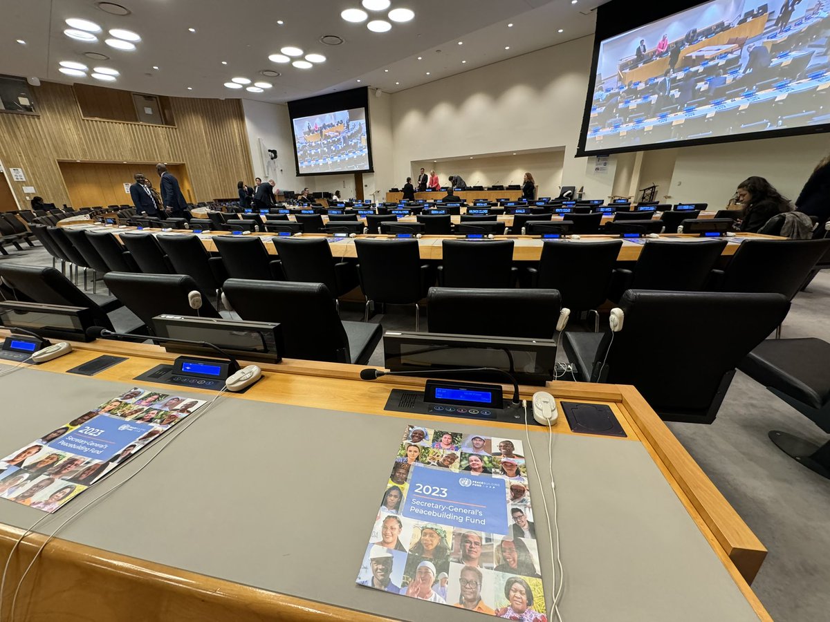 #HappeningNow - find the full 2023 report (and summary version!) of the @UN Secretary-General on the Peacebuilding Fund on our website un.org/peacebuilding/…