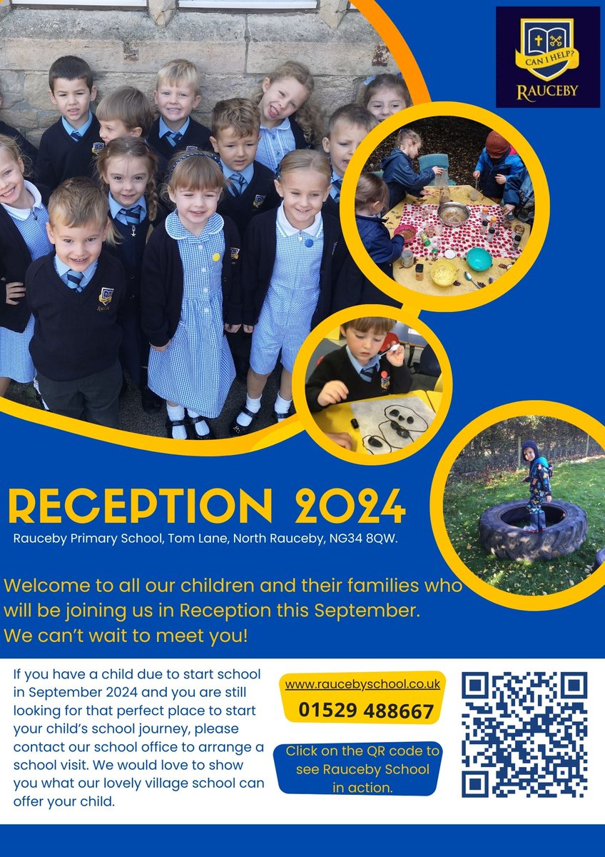 We can't wait to meet all our new Reception children and families this term! We are so pleased you have chosen Rauceby School for your child - a fantastic educational journey starts right here! #thischildcan #Reception2024 #startingschool2024