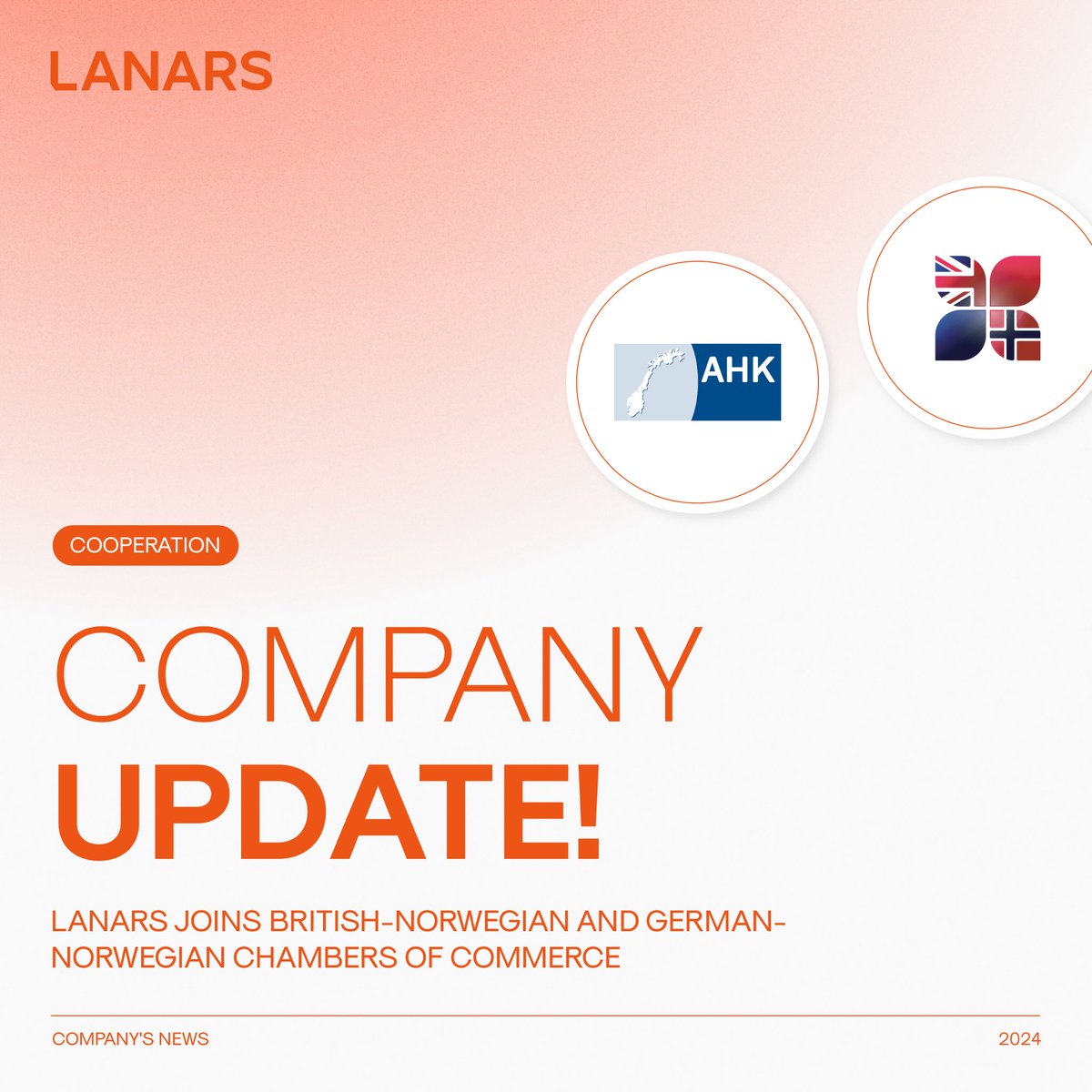 We are thrilled to announce that LANARS has officially become a member of both the British-Norwegian Chamber of Commerce and the German-Norwegian Chamber of Commerce this year. 

This milestone boosts our connections and expands our reach in vibrant economic communities. 🚀