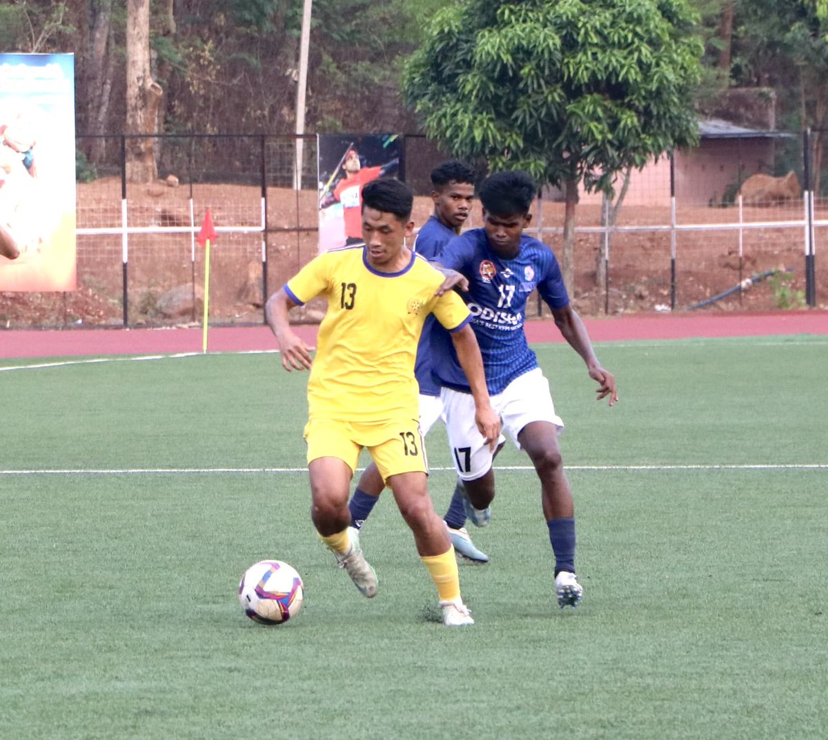 Manipur secured their spot in the Swami Vivekananda U20 Men's NFC Quarter Finals by finishing at the top of Group A following a draw against Odisha! 🤩🤝 #IndianFootball ⚽️