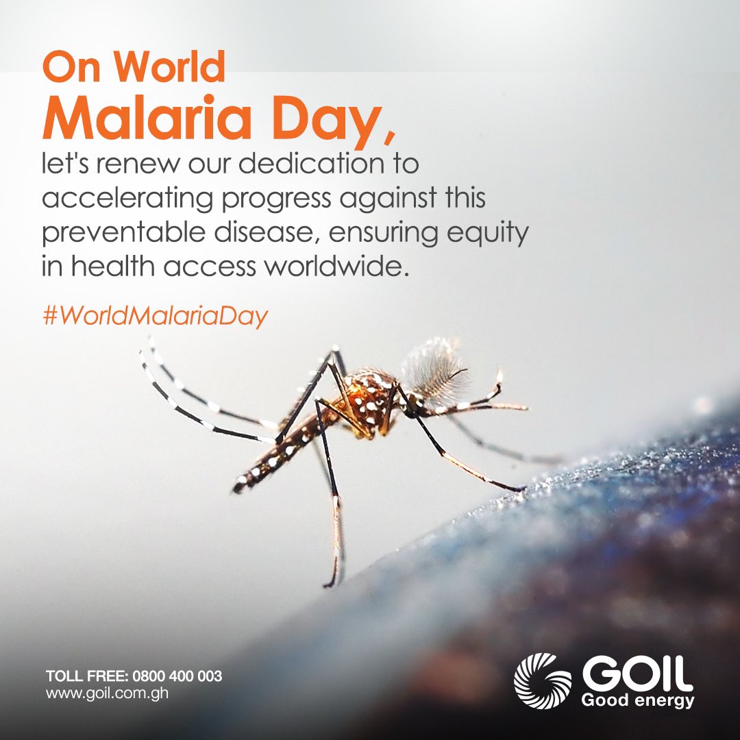 Together, let’s accelerate the fight against malaria for a brighter, more equitable world. #WorldMalariaDay #HealthEquity #GOIL #Goodnergy