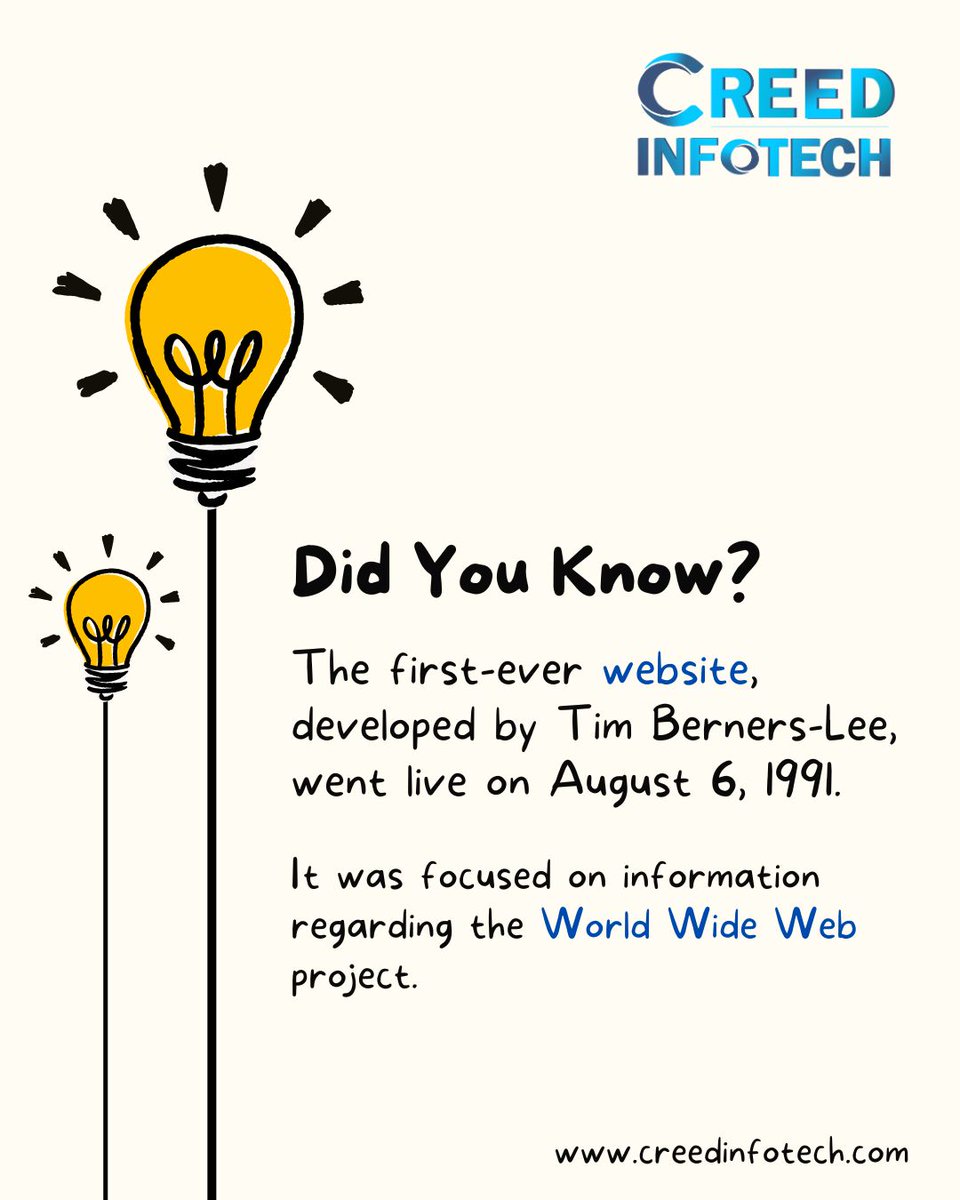 CreedInfotech's tweet image. Love learning about tech? Subscribe now for your day-to-day dose of mind-blowing tech facts!

#facts #didyouknow #knowledgeupdate #topnotchdevelopers #webdevelopers #advancetechnology #openai #websitedevelopment #websitebuilding #websitedeveloperslocal #remotewebdevelopers