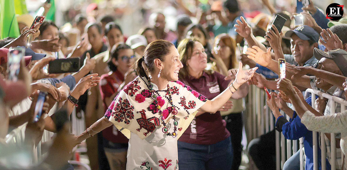 ElInformanteMX's tweet photo. @Claudiashein se siente #segura de #ganar la #elección del #2DeJunio
Considera #MuyDifícil que un #debate pueda cambiar el #resultado de las #encuestas y dice que en el #SegundoEncuentro mostrará lo que ha hecho el #presidente @lopezobrador_.
Tags: @PartidoMorenaMx @partidoverdemex @PTnacionalMX
https://t.co/MQfCU0l6uc
