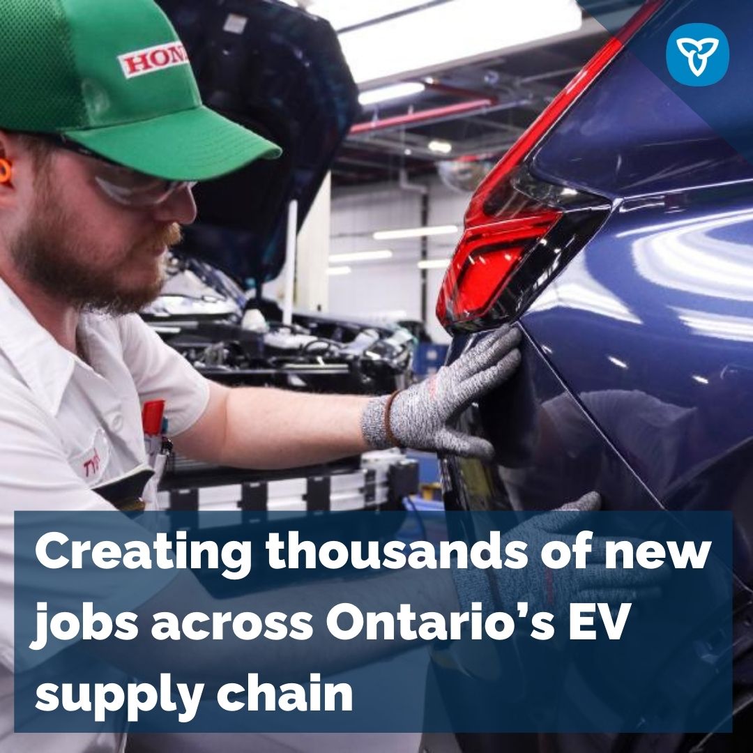 Ontario welcomes a historic $15B investment from @HondaJP in #Alliston. This large-scale project will see four new manufacturing plants created in #Ontario, securing and creating thousands of new jobs across our province. news.ontario.ca/en/release/100… @HondaCanada @HondaCanadaMfg