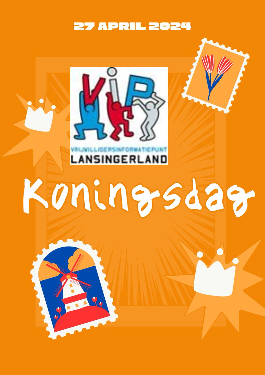 Het VIP Lansingerland wenst alle organisaties en haar vrijwilligers een mooie koningsdag 2024 toe !