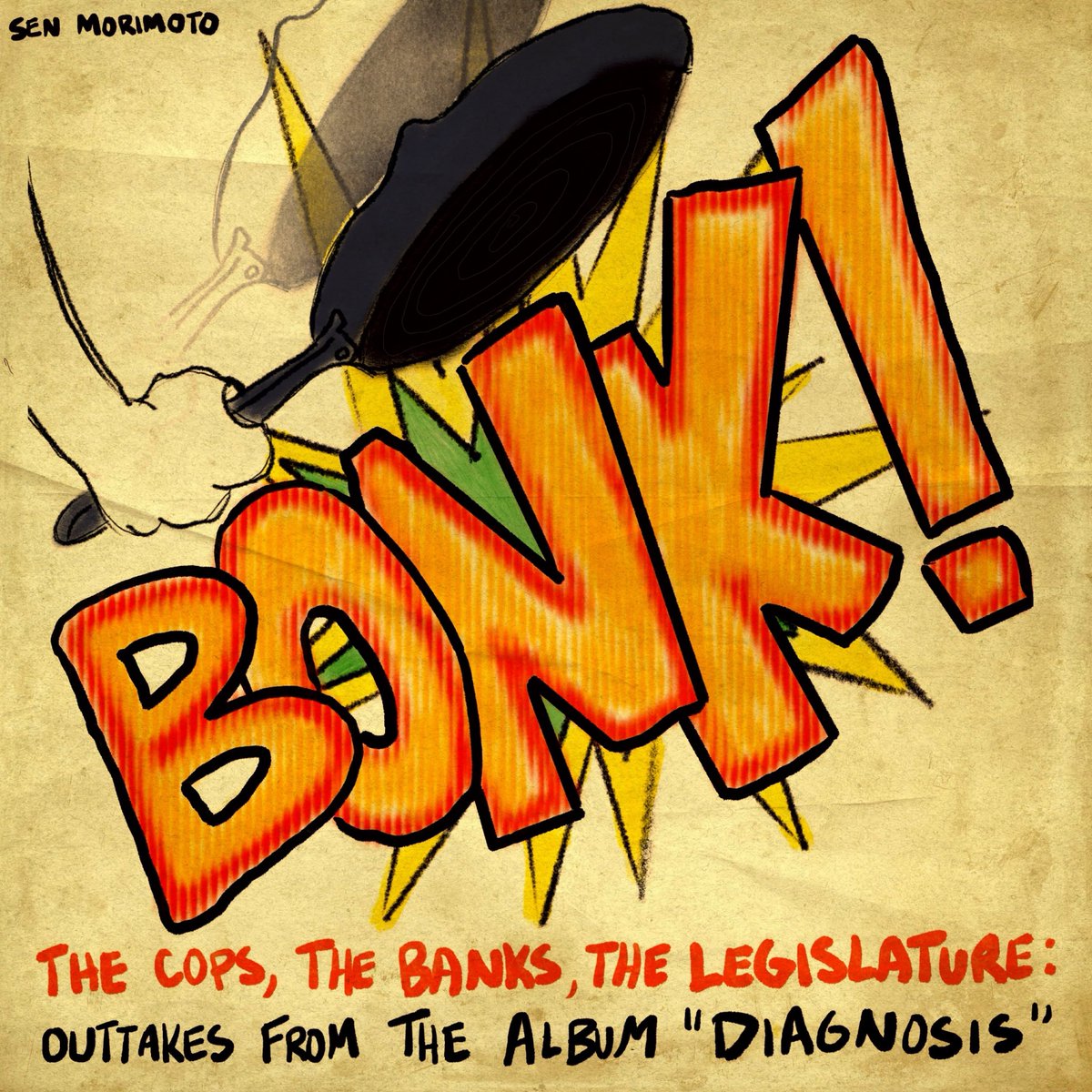 CitySlang's tweet photo. !! @senmorimoto has released..
a surprise EP, BONK! 

A collection of outtakes from his 2023 album Diagnosis. The five song EP also includes a live from WXPN version of Diagnosis

Empathize Or Die
American TV
My Soul
The Cold
Diagnosis (Live from WXPN)

https://t.co/4iEfAvUzfr https://t.co/MCKAWh9cfh