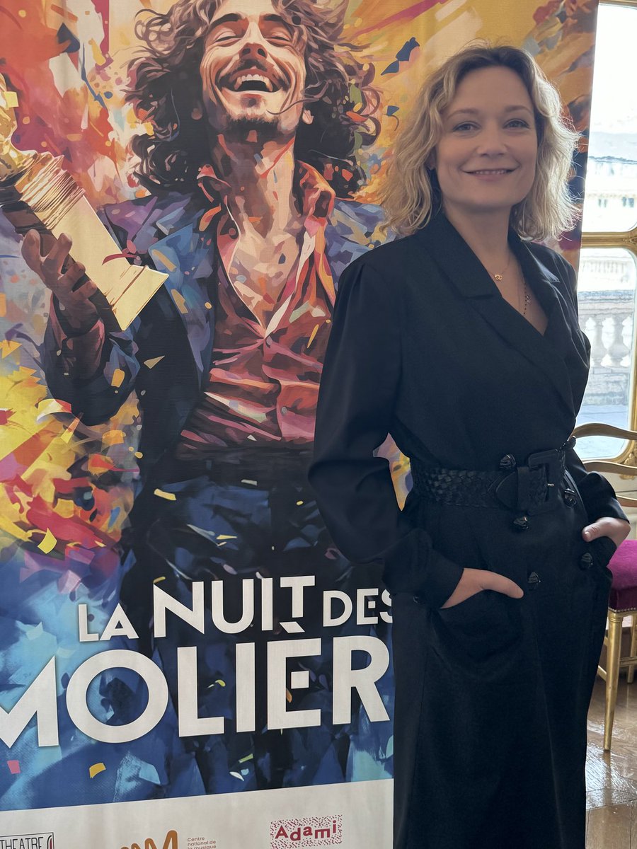 C’est bientôt la 35 ème ⁦@NuitdesMolieres⁩ .L’humoriste Caroline Vigneaux vice présidente de ⁦@SACDParis⁩ en sera la présentatrice.