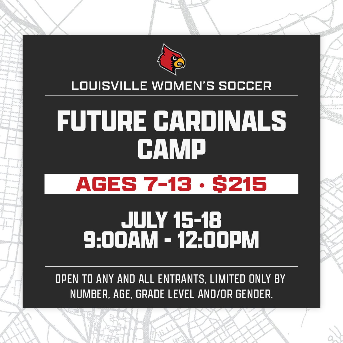 It is the perfect time to sign up for one of our camps‼️ Check out all our options and sign up at the link below ⬇️ 🔗 uofl.me/4436VxT #GoCards #GoCards