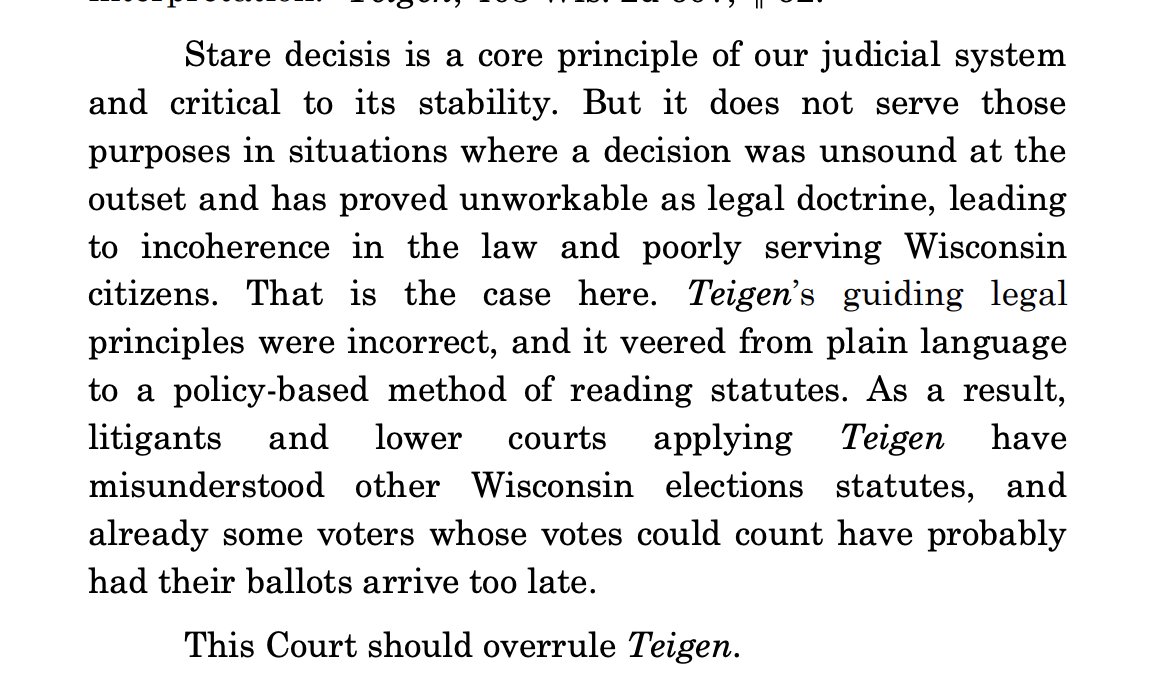 From yesterday: The WI Legislature asks the state Supreme Court not to legalize drop boxes, given the recent precedent banning them (foto 1) The Wisconsin Elections Commission urges the court to legalize drop boxes, arguing that precedent was based on bad legal judgment (foto 2)