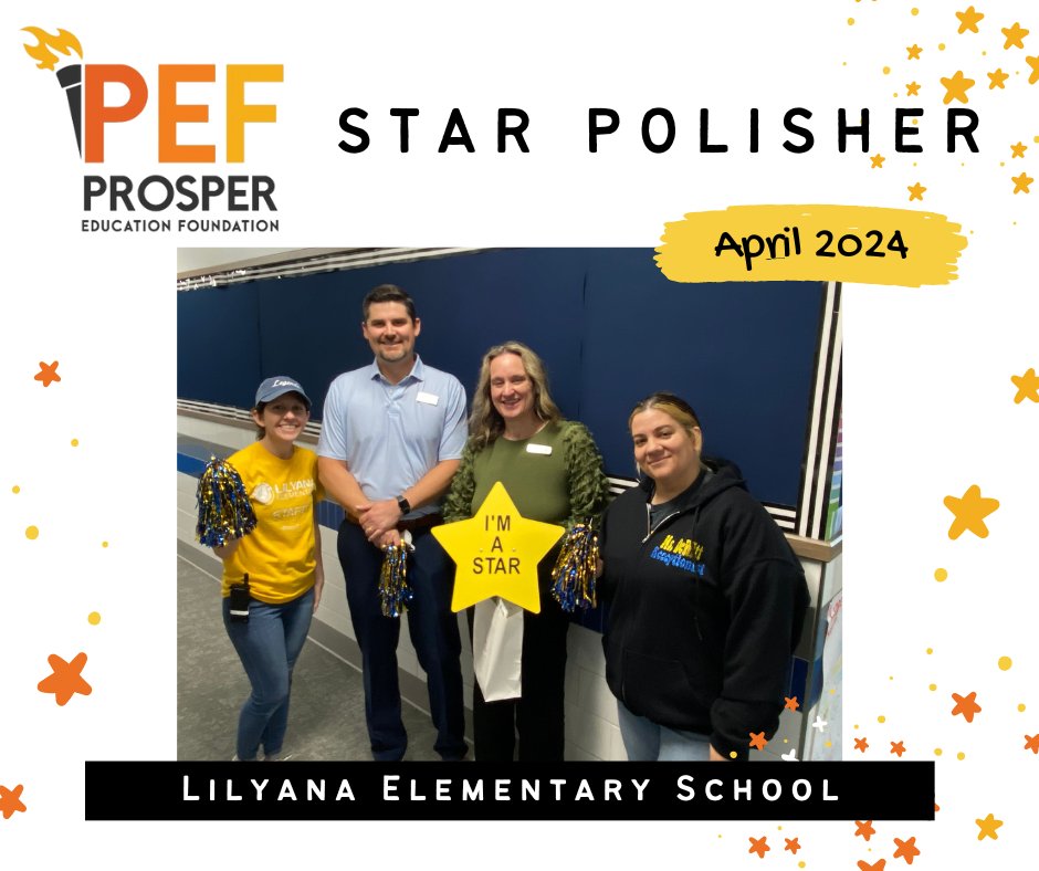 Congratulations! Ms. Geiter is the April Star Polisher at Lilyana Elementary School. We are proud to honor amazing educators. Thank you for your dedication! 🌟 #starpolisher #amazingteachers #lilyanaelementaryschool