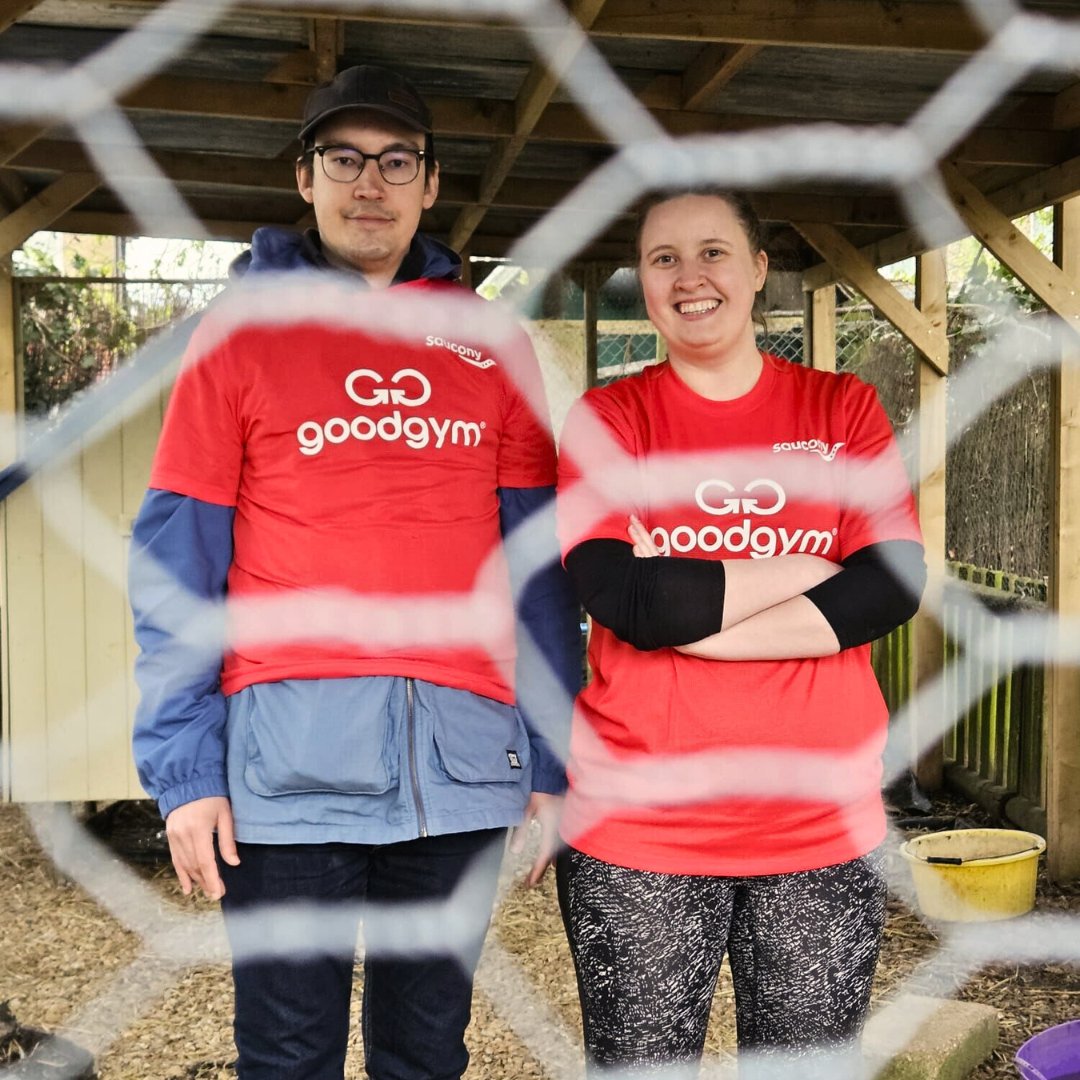 GoodGym Southampton is 1 years old 🎂 15 GoodGymers celebrated at the city farm, ready for anything. Instead, it was bedtime duty allowing the team to meet all the animals as a way of saying thanks for all the help. 157 good deeds and counting 🚀 #DoGoodGetFit #Volunteer