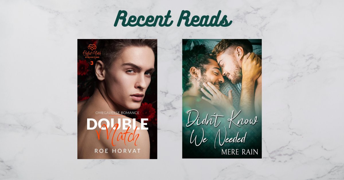 On this week's #RecentReads, I have two wonderful romances, one #MMM #Omegaverse and one #MM #contemporaryromance from @roehorvat  and @mere_rain. Both fabulous reads!!
elliethomasromance.wordpress.com/2024/04/25/rec…