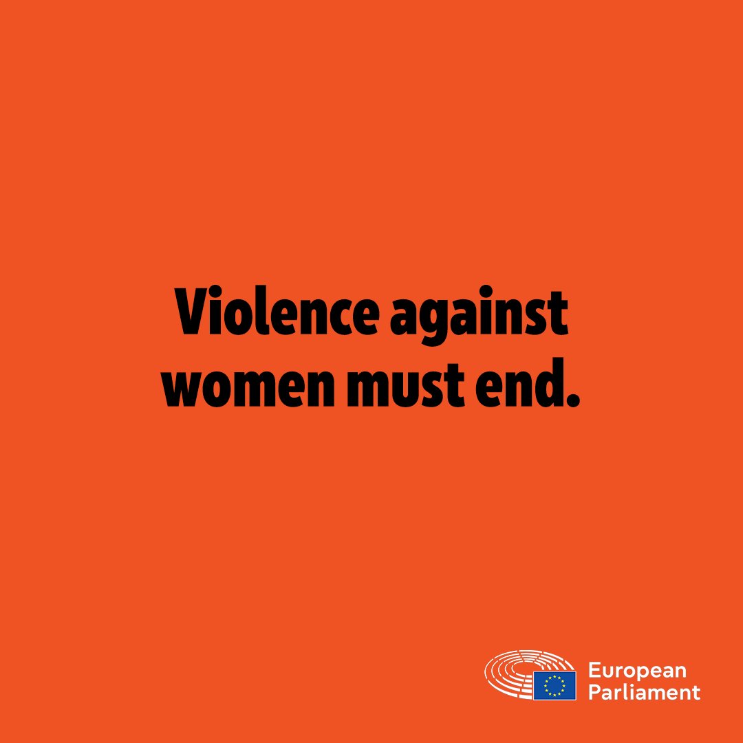 Europarl_EN's tweet photo. Violence against women must end 🙅‍♀️ 

Parliament has adopted the first-ever EU rules on combatting violence against women and domestic violence.

Read more: https://t.co/4nwxPpRrKL https://t.co/dfRchmDnwU