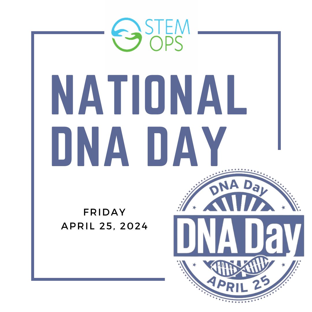 STEM_OPS's tweet photo. National DNA Day commemorates the completion of the Human Genome Project in 2003 and the discovery of the DNA double helix structure in 1953.
Check out more at: https://t.co/VSfMwpodUK
#DNADay2024 #GeneticsEducation #STEMOPS #Innovation https://t.co/A8Sdd5xcd5