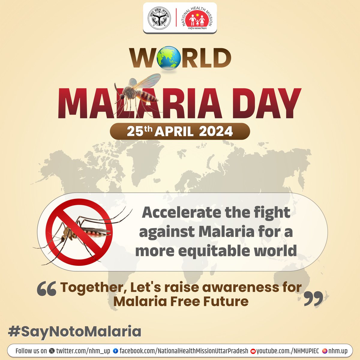 On this #WorldMalariaDay Together, let's raise awareness for Malaria-free-Future✌️

#SayNotoMalaria 
#MalariaDay