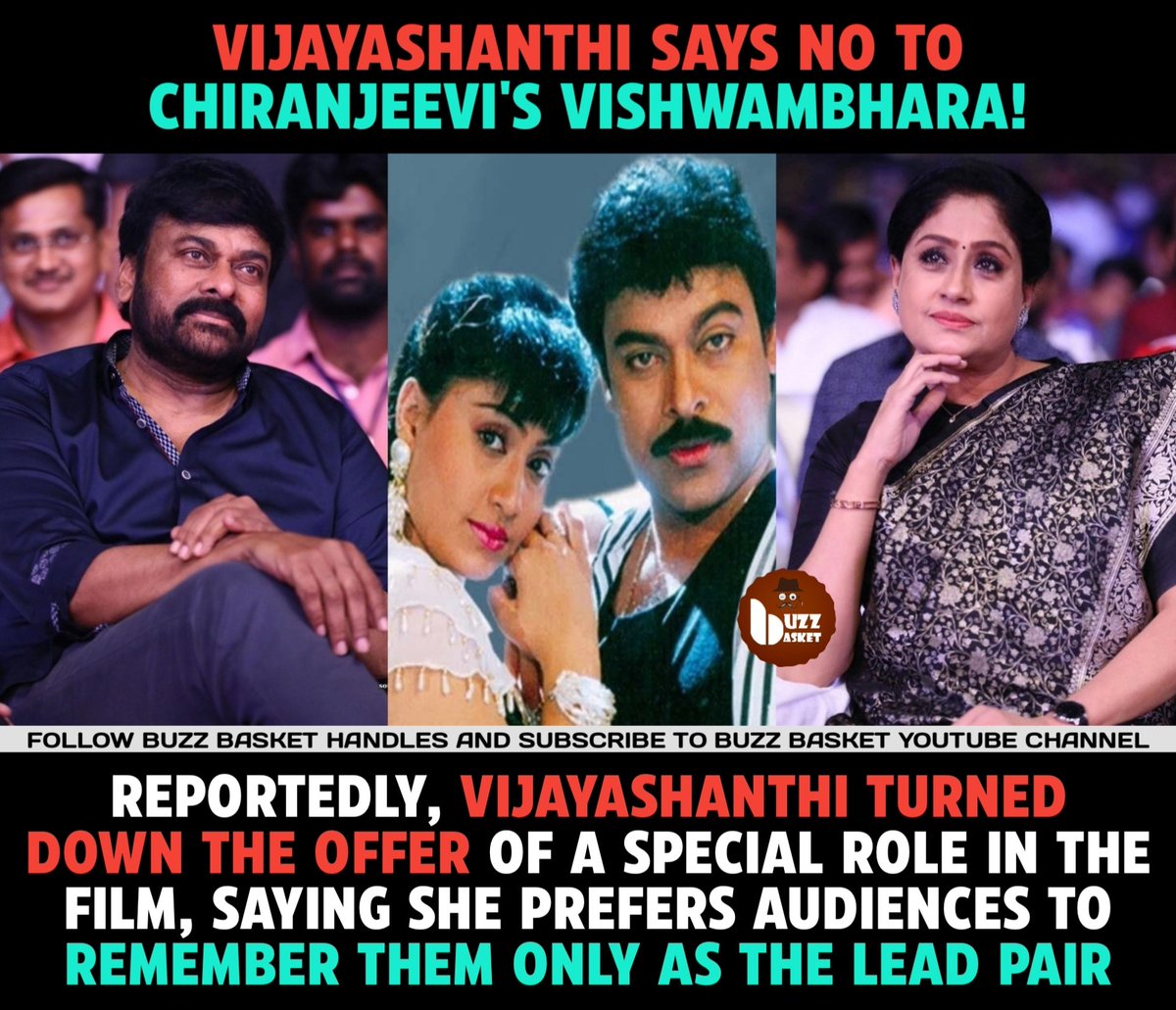 #Vijayashanthi Says No To #Chiranjeevi's #Vishwambhara!