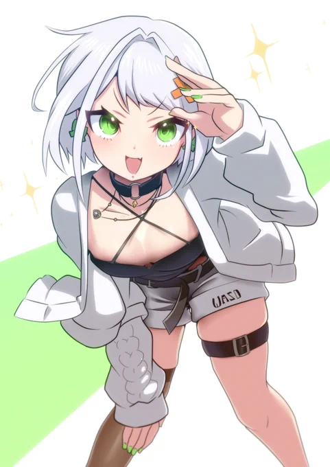 せつーな初描きぶいぱいの元気印、ドヤ顔がよく似合う#斜落せつな#しゃらくせ絵 