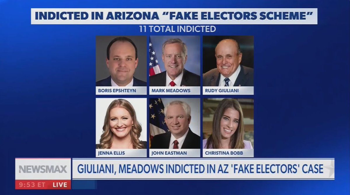 Christina Bobb was recently appointed “Senior counsel for election integrity' for the RNC This week an Arizona grand indicted her with Conspiracy to use FAKE electors after the 2020 election. The GOP is still pushing the Big Lie. Is the Republican Coup still ongoing?