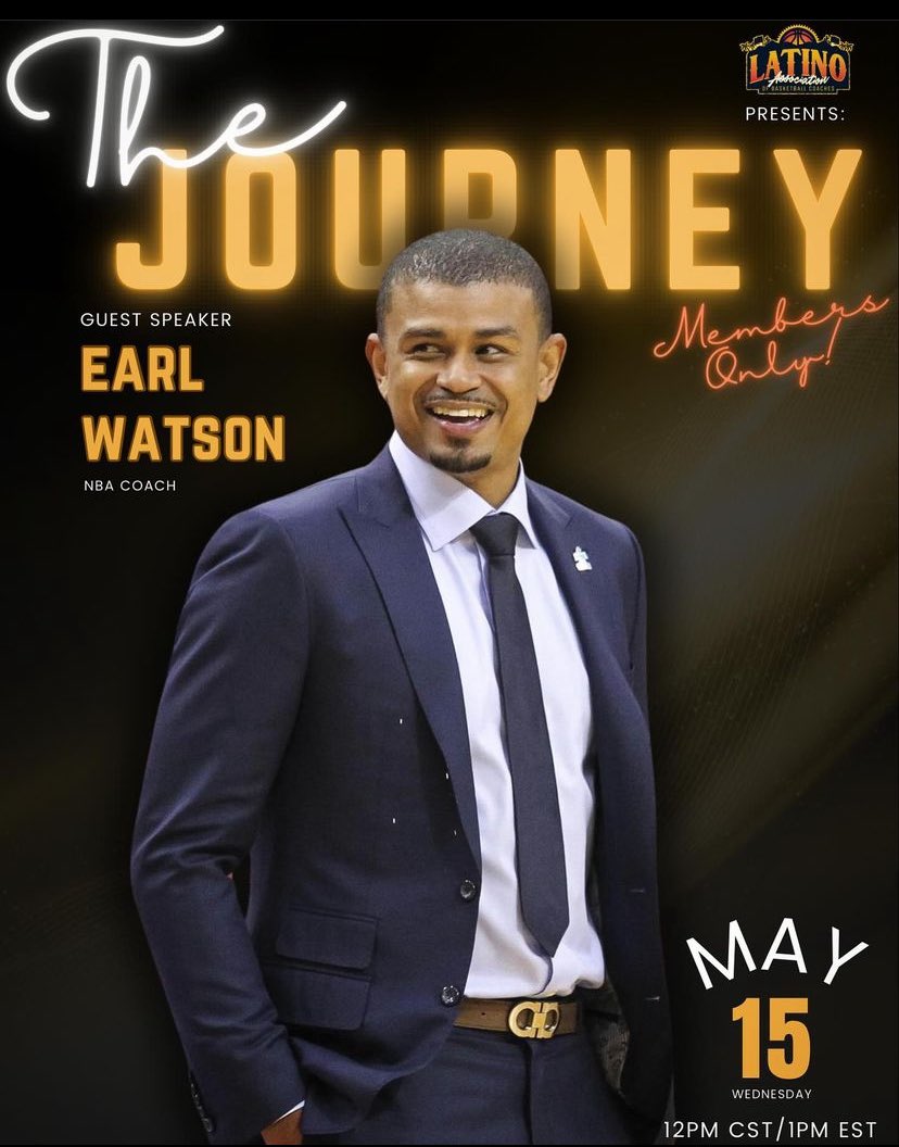 @OregonMBB @mennenga32 @CoachOSanchez Our next guest is @earljwatson , the NBA’s first Mexican-American Head Coach. This session will be moderated by our board member, @coachpmedina Click the link in the bio to become a member. #LatinosInCoaching #LABC #LatinasinSports