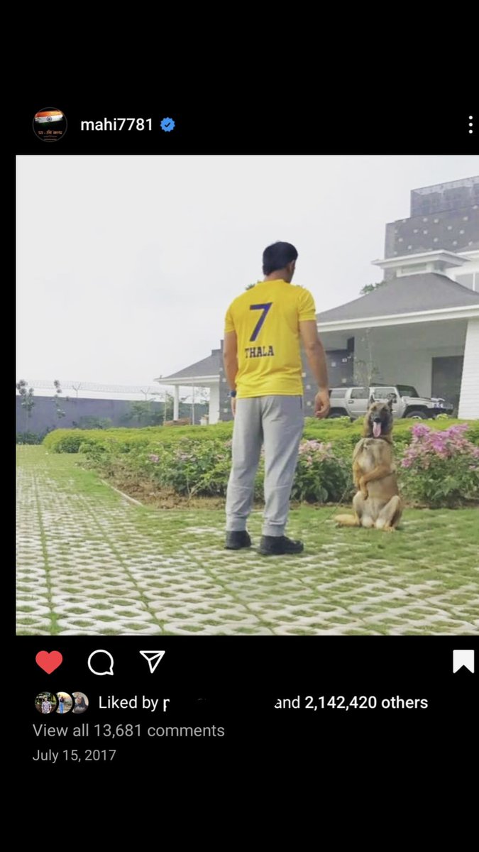 Only real CSK fans know how much buzz he created by posting this picture in 2017