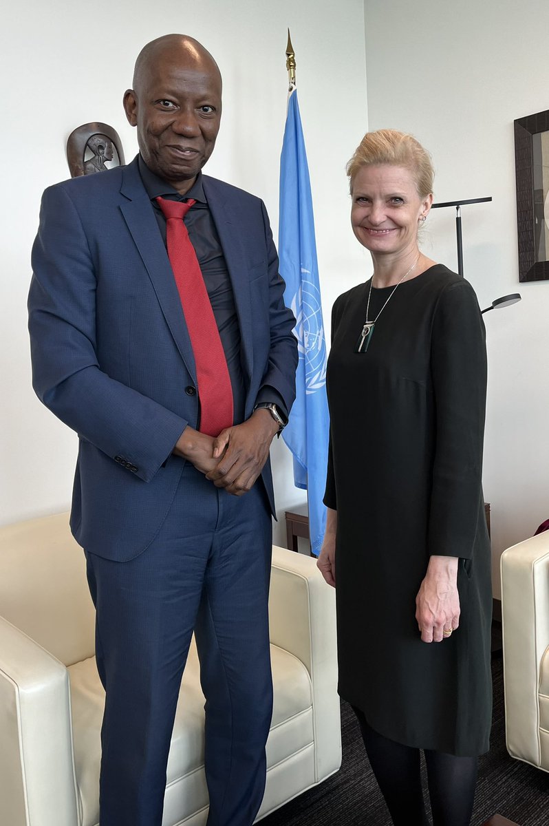 Great pleasure to meet Assistant Secretary General @DanielaKroslak and discuss #digital and #ICT issues to support @UN office to @_AfricanUnion. Together we shall ensure #DigitalTransformation is used to accelerate cooperation collaboration & development of #Africa & the #World