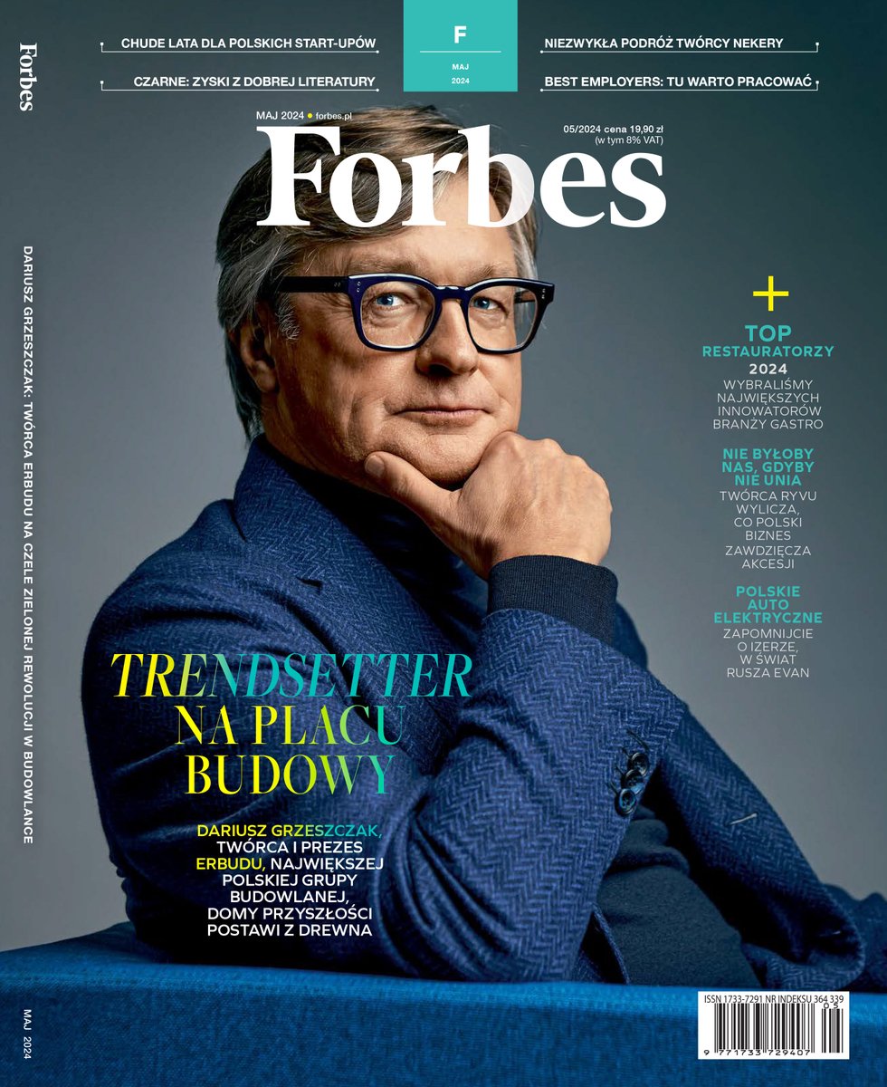 #autopromocja 💥 Nowy 'Forbes' już w sprzedaży, a w nim:

🔵 Wizjoner polskiej budowlanki ma plan na domy przyszłości ➡ forbes.pl/biznes/wizjone…

🔵 Ranking 50 najlepszych restauratorów w Polsce ➡ forbes.pl/rankingi/najle…

🟡 Spis treści ➡ forbes.pl/forbes-52024-s…