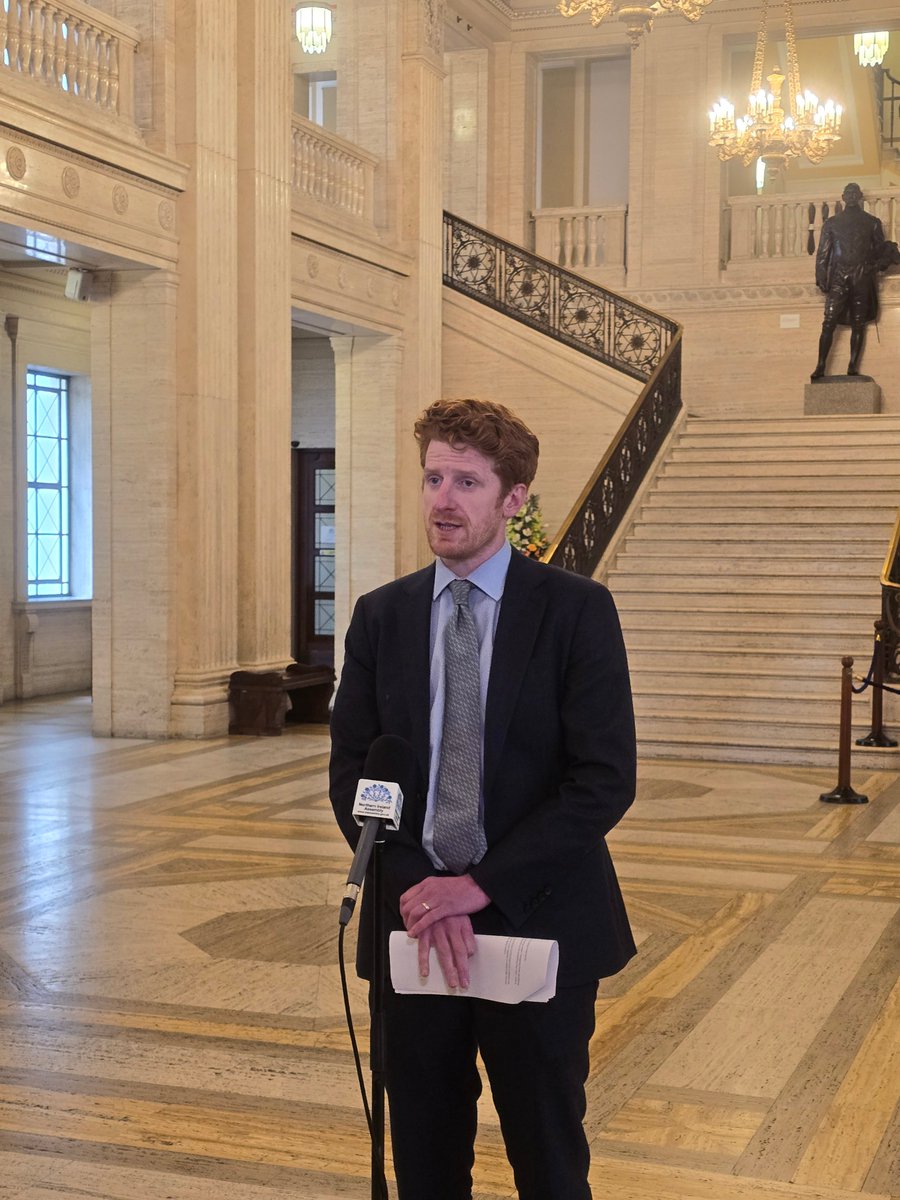 🚨NEW: @SDLPlive Opposition Leader @MatthewOToole2 says it is 'good we have budget agreed,' but we still haven't got clear direction on 'meaningful prioritisation' of services here. 🎤Political Reporter @jamesgould23 is at Stormont.