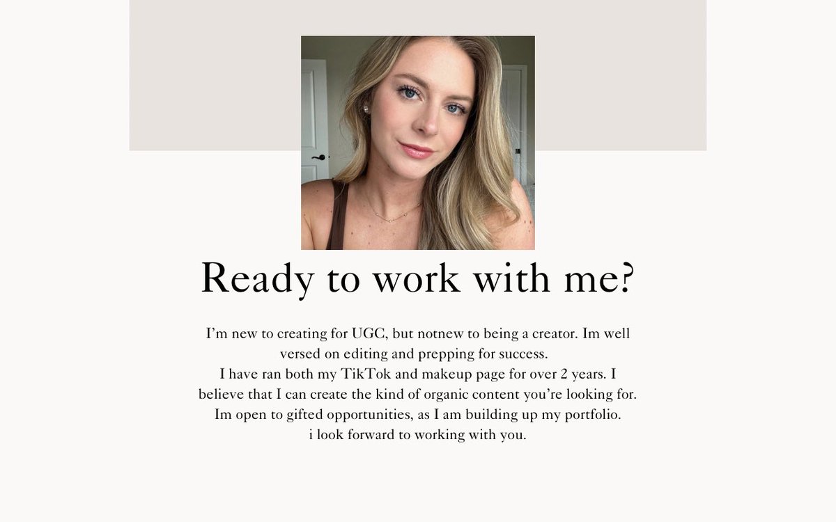 brookevanhoof's tweet photo. @UGCtinaangelina I would love to be considered!! 💕 https://t.co/GGlF1f2njv