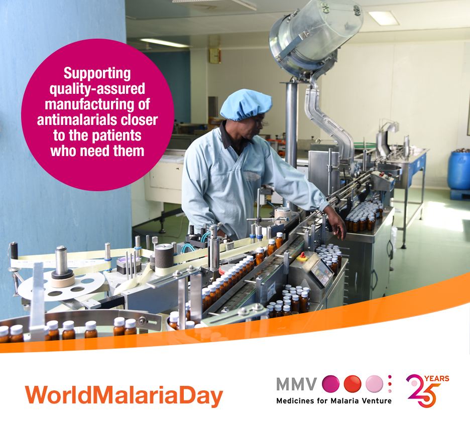 MMV partners with African manufacturers to help them meet @WHO Good Manufacturing Practice and prequalification standards for antimalarial medicines. Learn more: bit.ly/3Ul3Xlv #WorldMalariaDay #LocalManufacturing #AccessToMedicines