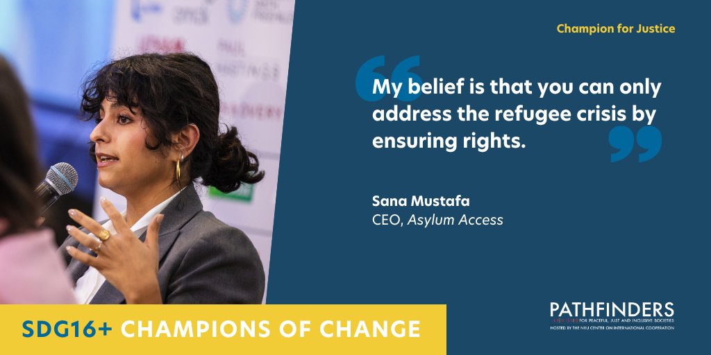 📈 Access to justice for refugees is not only about representation, but it’s also about shifting power and providing resources. 

🎤 @asylumaccess CEO Sana Mustafa shares how the org is doing just that to advocate for #RefugeeRights.

📖 Read more: sdg16.plus/resources/the-…