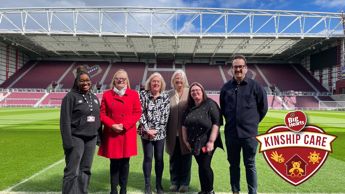Today @bighearts welcomed @ChildHealthScot, @NurtureScotland and @KinshipScotland to Tynecastle Park for our Kinship Care Forum. If you would like to get involved please contact 📩 connor.mcnally@bighearts.org.uk for more information.