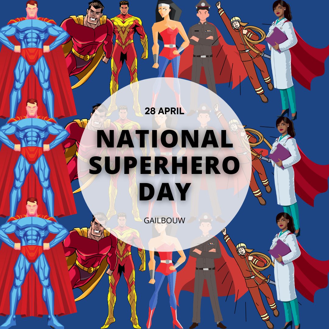 Calling all caped crusaders and everyday heroes alike! On National Superhero Day, let's celebrate the extraordinary courage, kindness, and resilience within us all. Whether you wear a cape or a smile, your actions make a difference. Embrace your inner hero today and every day!