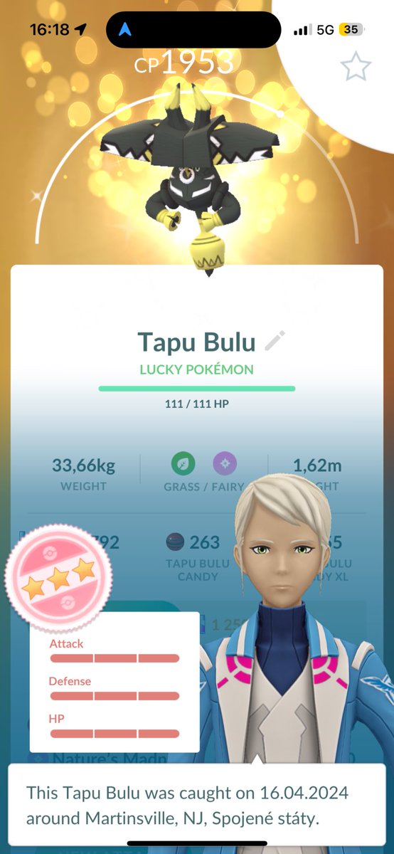 TJurnicek's tweet photo. Shundo Tapu Bulu 😱😱😱. My first shundo from lucky friends and 4. Shundo overall.  #PokemonGO https://t.co/YeRyn8dtor