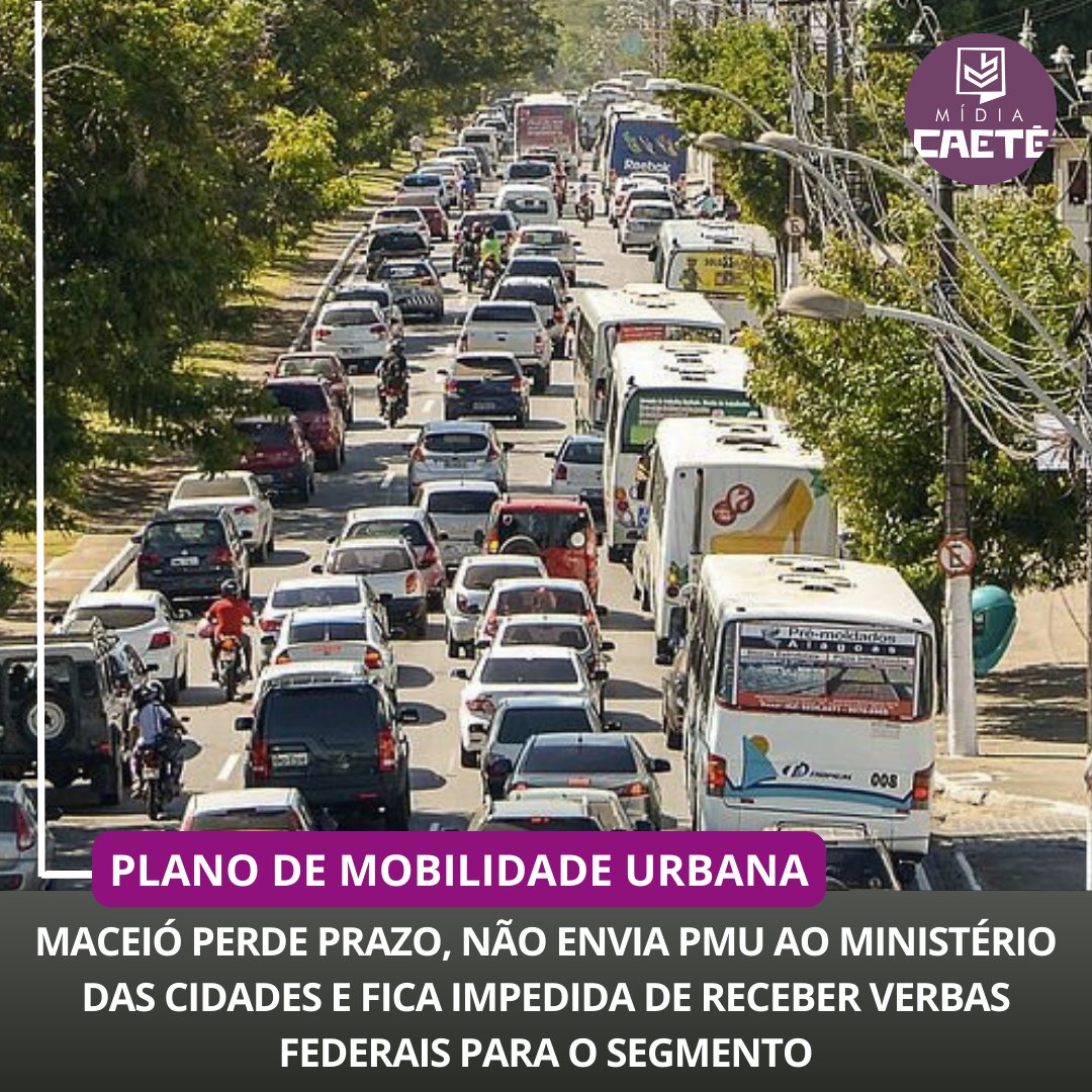 O trânsito de Maceió é BASTANTE CAÓTICO, sobretudo em horários de pico ou quando chove.

Agora, imagine ficar SEM VERBAS FEDERAIS pra mobilidade urbana por não enviar um planejamento no prazo.

A Prefeitura de Maceió conseguiu e não enviou o seu PMU ao Ministério das Cidades.