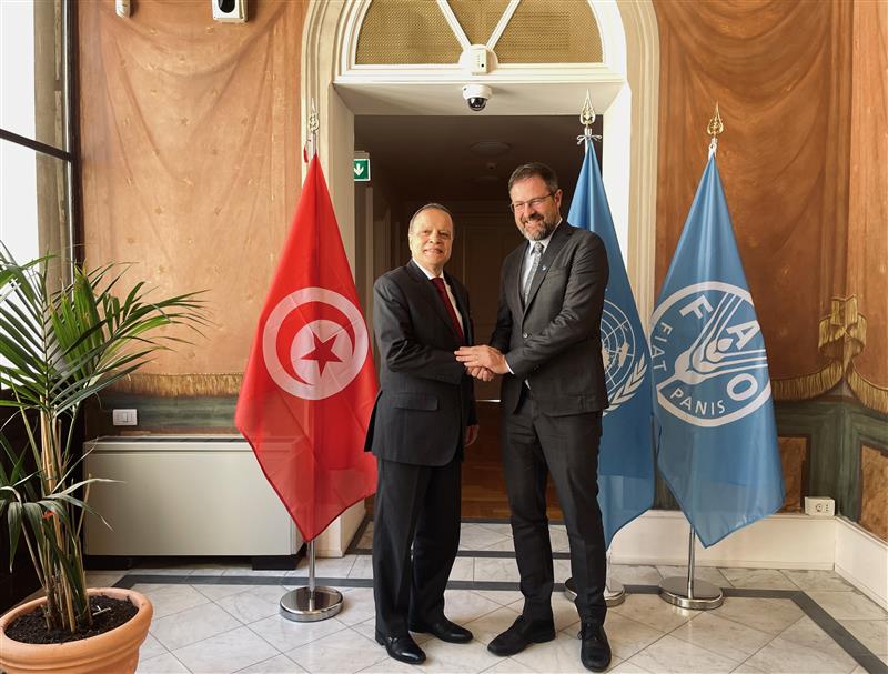 Très honoré des échanges riches et positifs avec S.E. Mourad Bourehla, Ambassadeur de Tunisie en Italie 🇹🇳. 🌊 La Tunisie est un membre important de la #CGPM depuis 1954 et son leadership est crucial pour atteindre les objectifs de notre stratégie #GFCM2030.