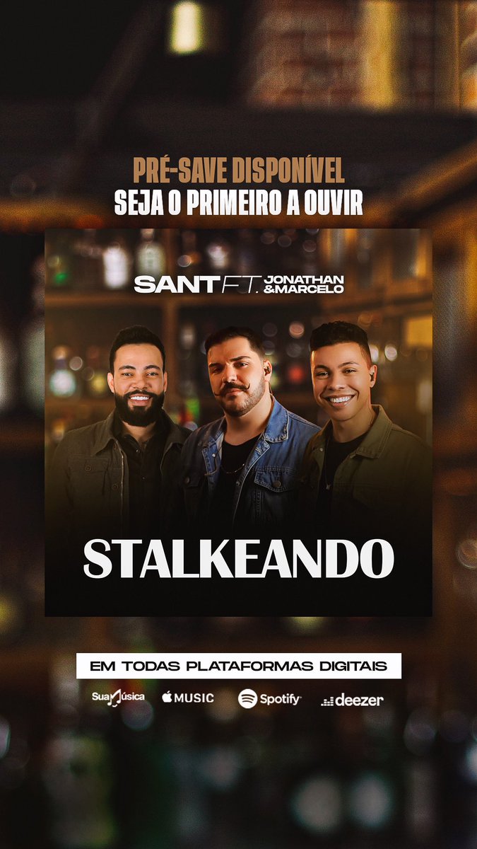 eumarcelomansur's tweet photo. Fala turma, deixando registrado aqui que o Pré-Save de Stalkeando, música que tivemos a honra de fazer participação com nosso amigo Tiago Sant, está disponível. https://t.co/Pj2vITm57A