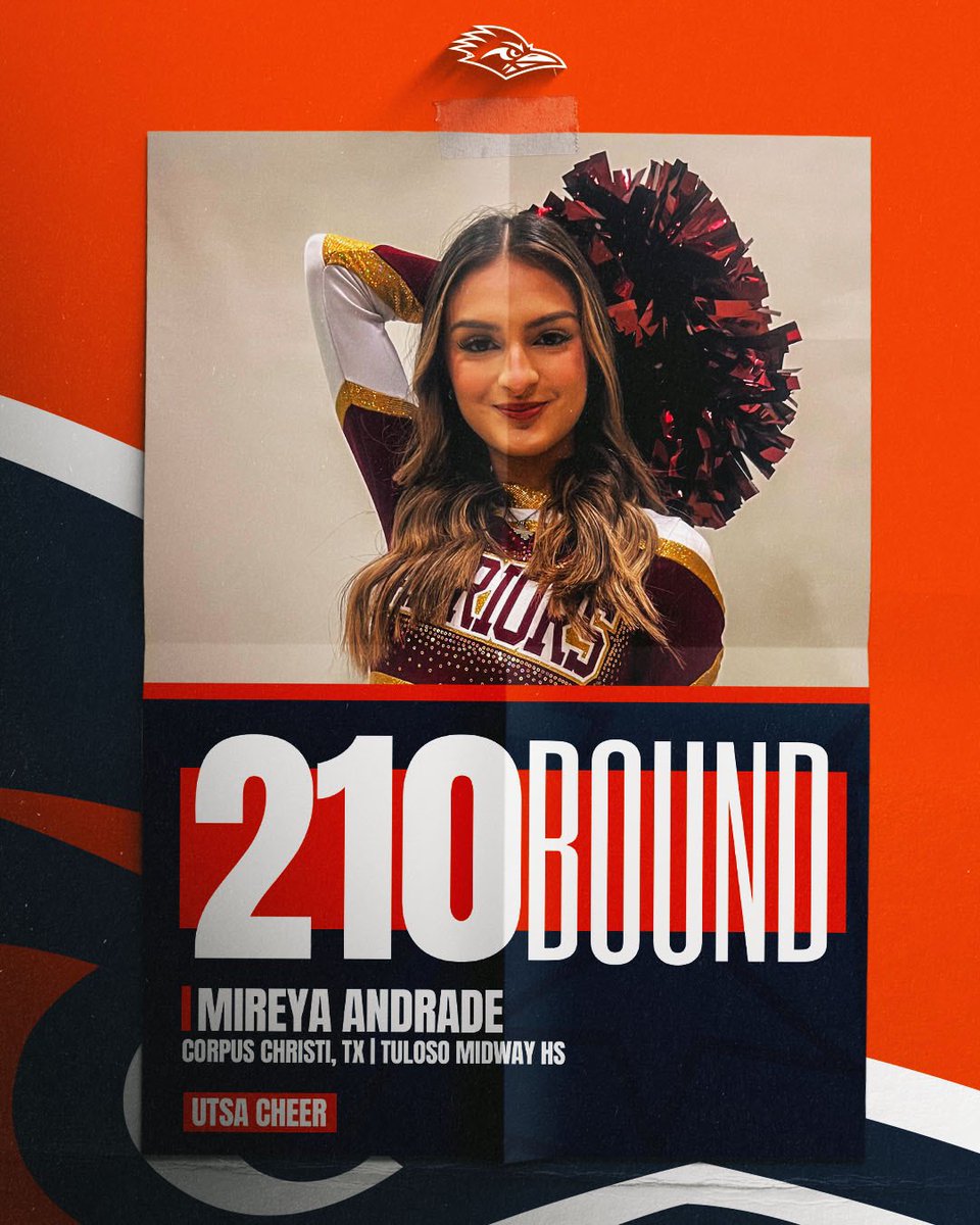 Excited to announce two future Roadrunner Cheerleaders! Welcome Ale & Mireya to UTSA! Let’s go 2-1-0 and Birds Up!